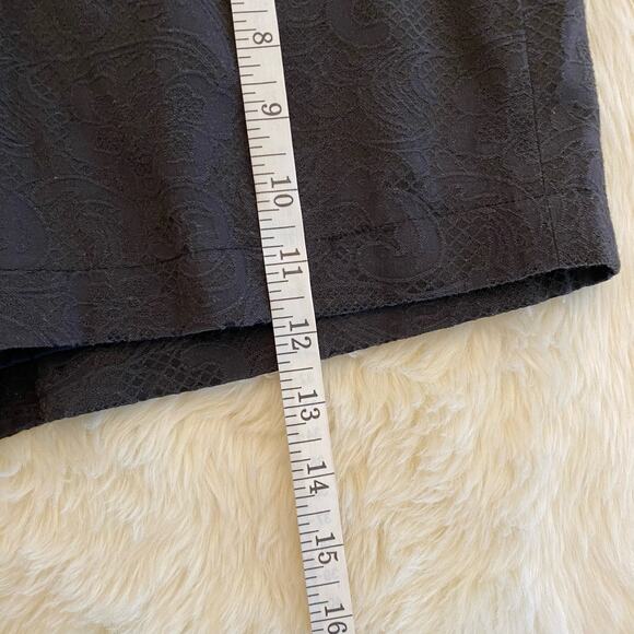 Very J Black Satin Lace Embossed Shorts Medium - Picture 6 of 10